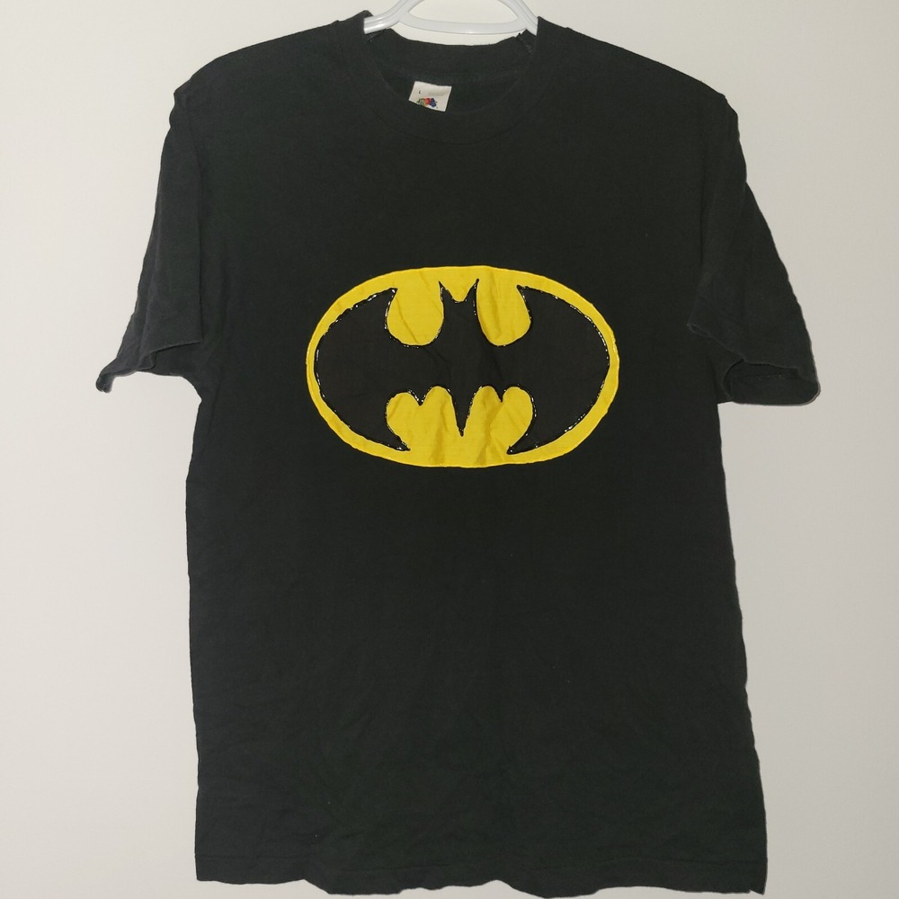 Vintage Batman Short Sleeve T-Shirt Size Large Single Stitch Fruit Of The Loom
